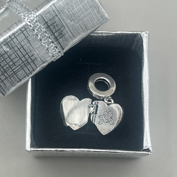 Nightmare Before Christmas S925 Charm Jack & Sally ♥️ Locket Slider Charm NWOT - Picture 6 of 7